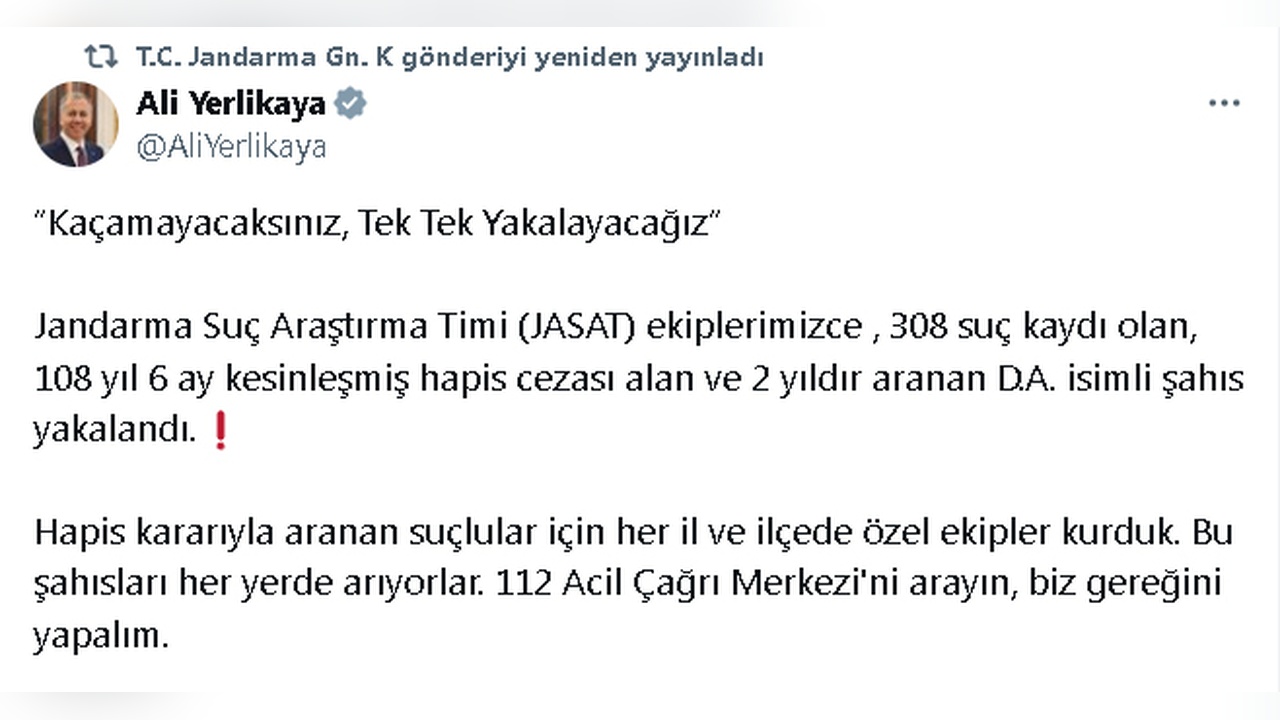 Kırklareli'de 108,5 Yıl Hapis Cezası Olan Firari Tutuklandı