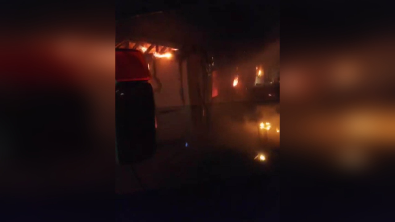 Kahramanmaraş'ta İşçi Konteynerinde Yangın Çıktı