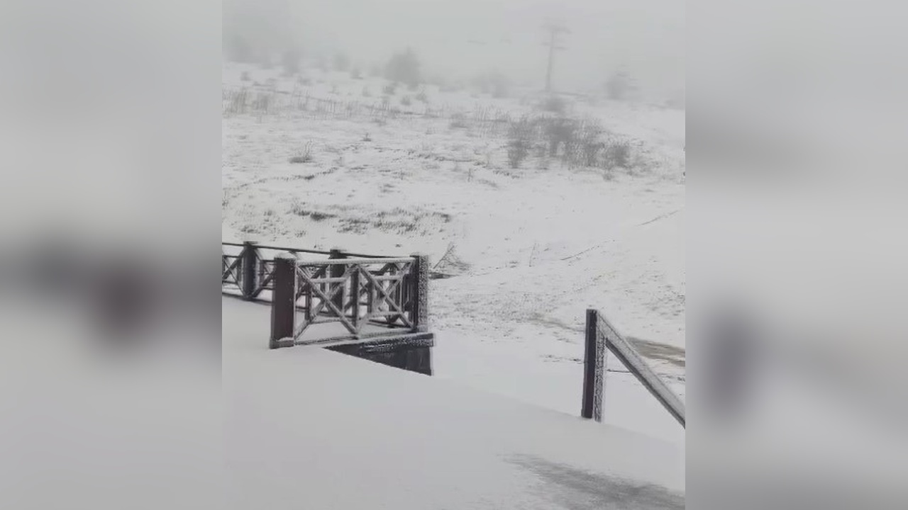 Karabük'te Yüksek Kesimlere Kar Yağışı Gerçekleşti