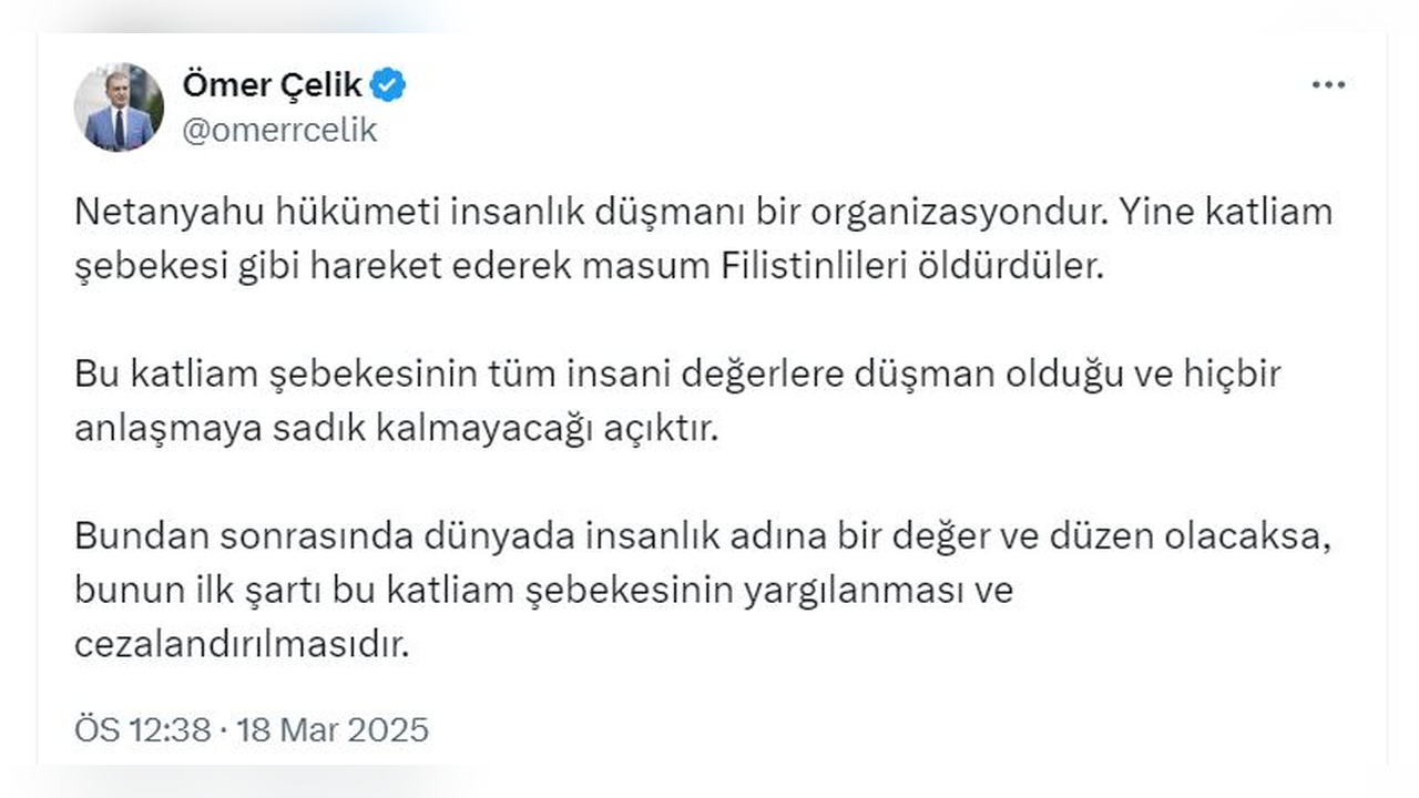 Çelik: Katliam Şebekesi Yargı Önüne Çıkmalı