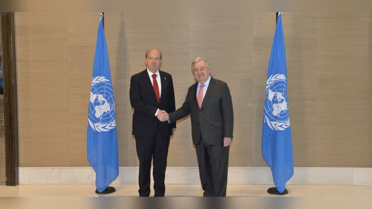 Tatar ve Guterres'ten Kıbrıs Sorunu Üzerine Görüşme