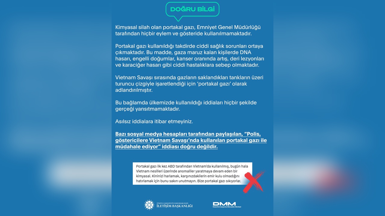 İletişim Başkanlığı'ndan Portakal Gazı Açıklaması
