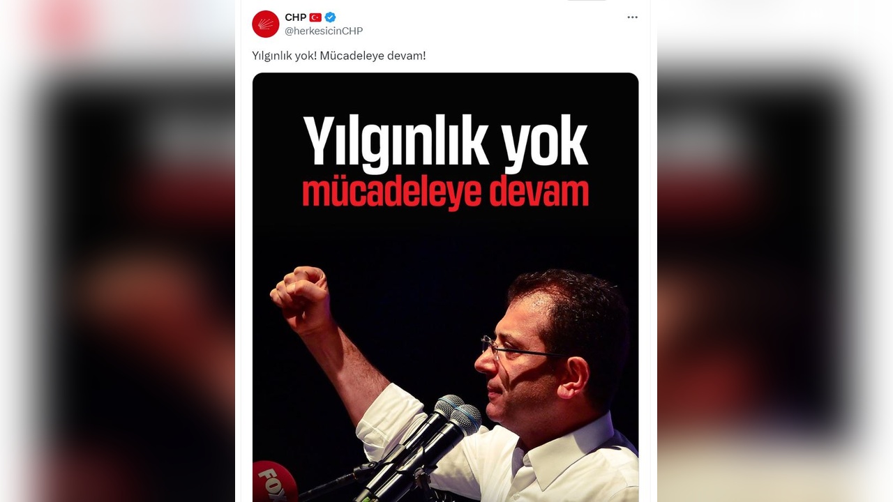 CHP, İmamoğlu'nun Tutuklanması Üzerine Açıklama Yaptı