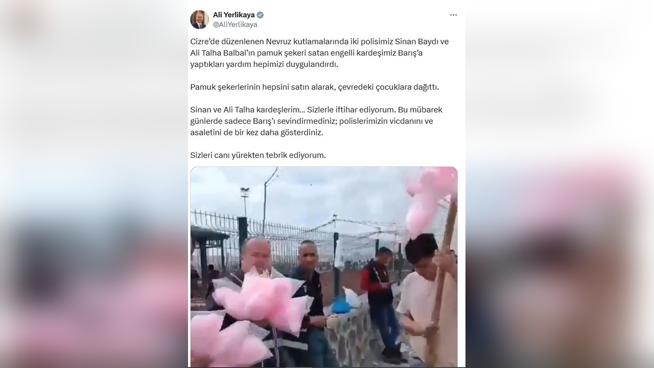Engelli Satıcıya Destek Veren Polislere Bakan Yerlikaya'dan Tebrik