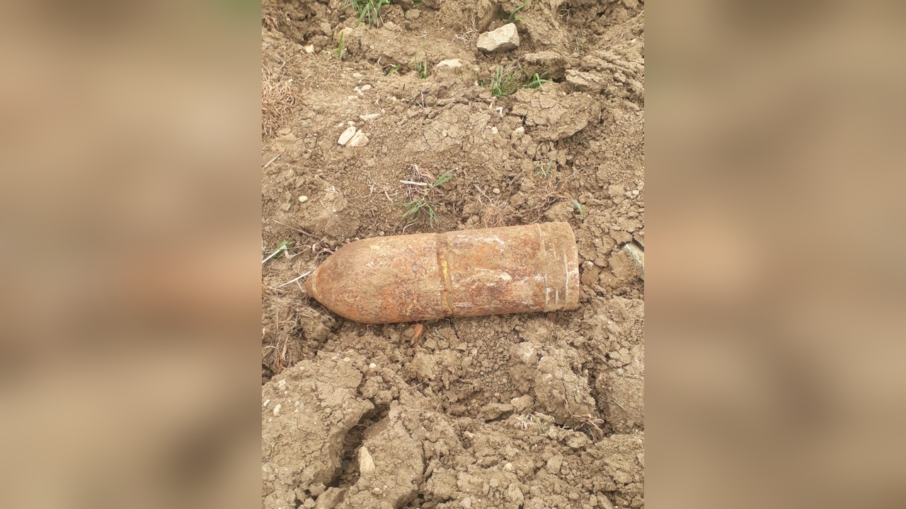 Çanakkale'de Patlamamış Top Mermisi İmha Edildi