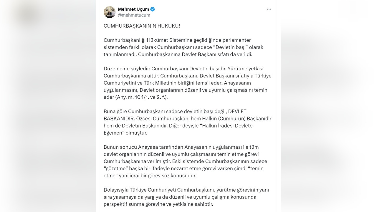 Cumhurbaşkanına Saygı Anayasal Düzenin Gereği