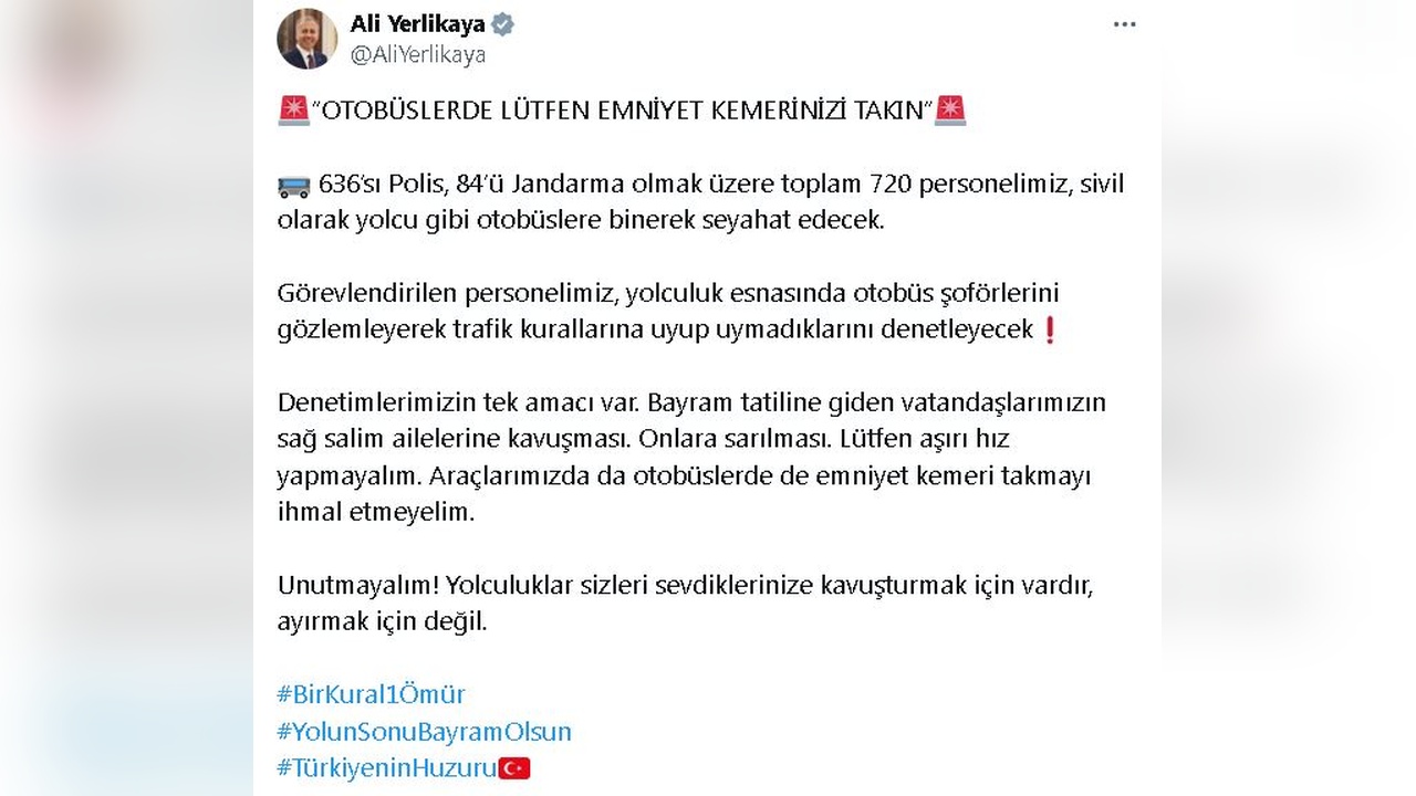 Güvenlik Güçleri Otobüs Denetimlerine Başlıyor