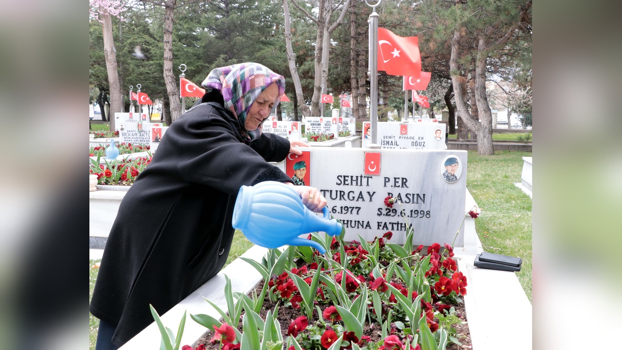 Bayram Arifesinde Kayseri'de Şehitlik Ziyareti Gerçekleşti