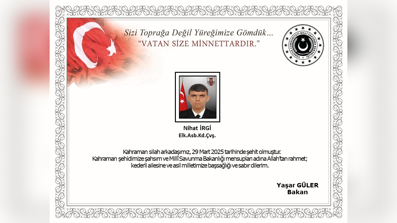 TCG Kemalreis Gemisinde Bir Asker Şehit Oldu