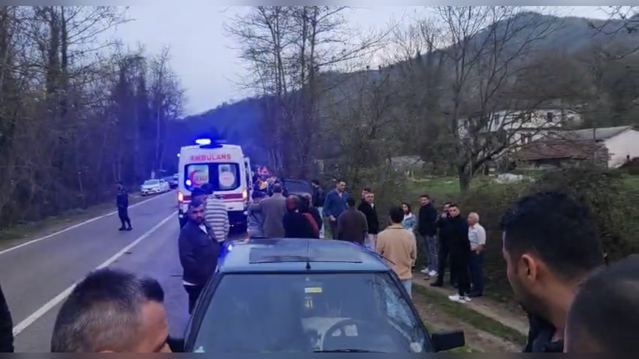Hafif Ticari Araç Devrildi, 5 Kişi Yaralandı