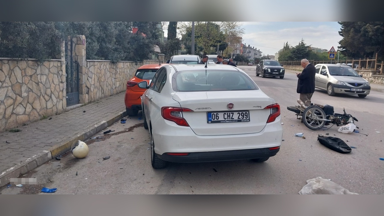 Otomobil Kazasında Motosiklet Sürücüsü Hayatını Kaybetti