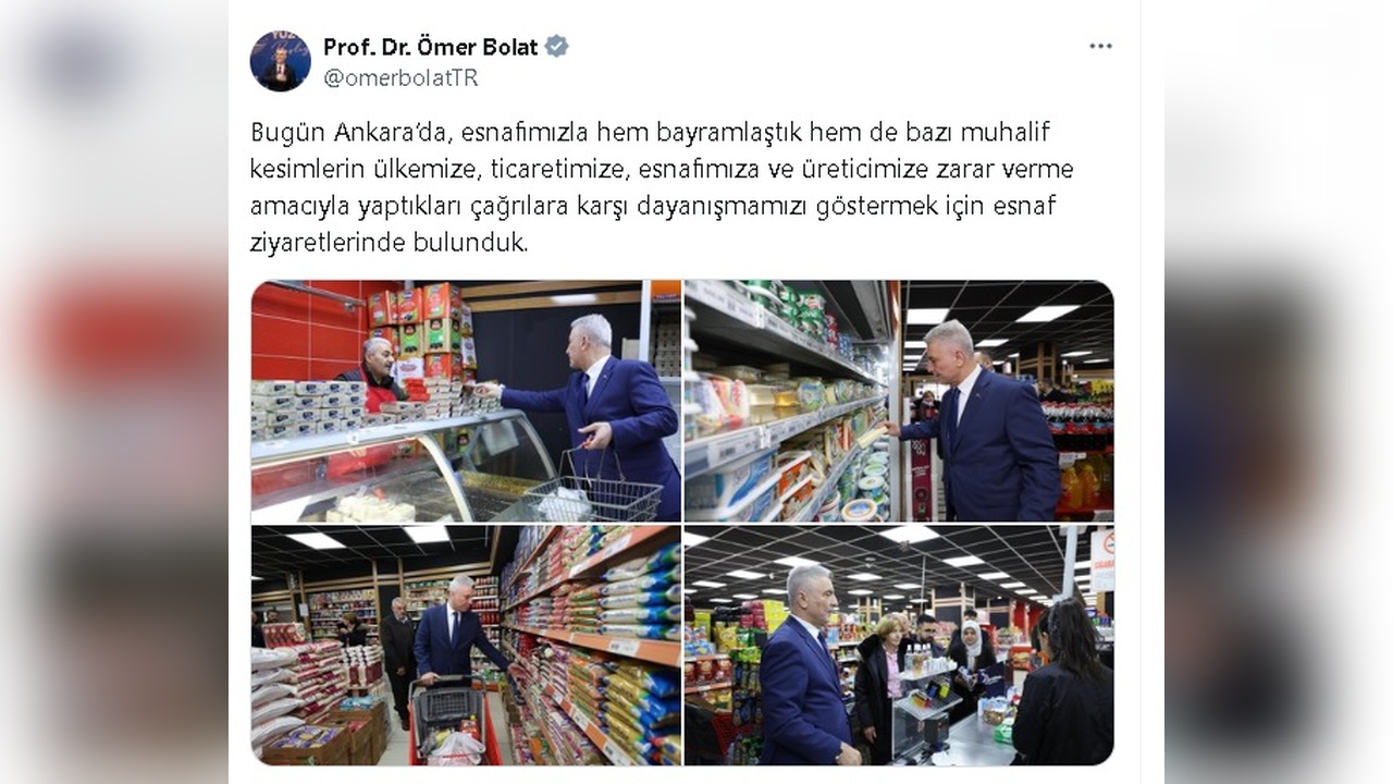 Bakan Bolat'tan Ekonomi Vurgusu