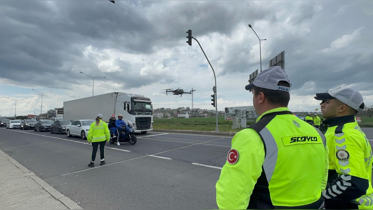 Tekirdağ-İstanbul Kara Yolunda Yoğun Trafik