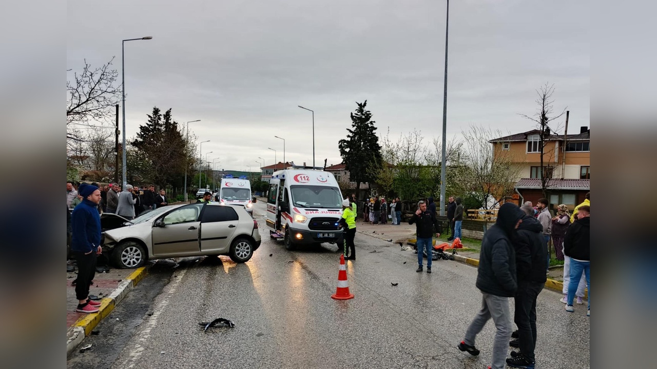 Tekirdağ'da Trafik Kazası: İki Yaralı