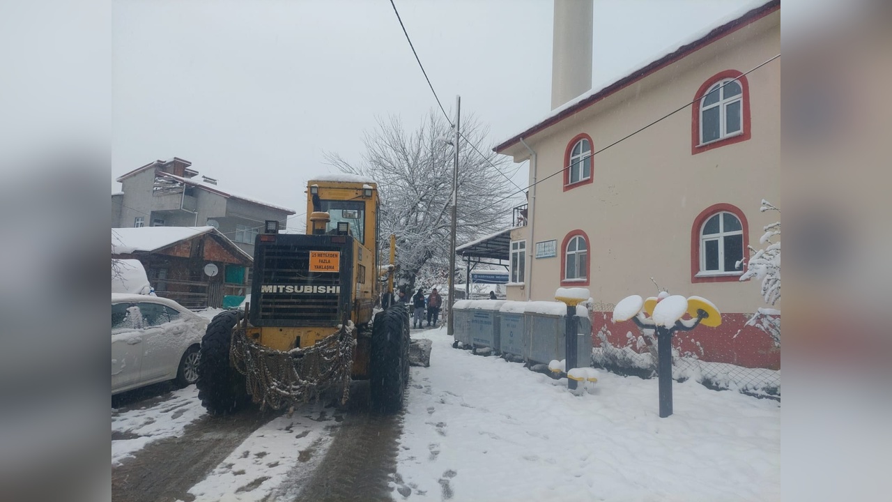 Bartın'da Kar Yağışı 19 Köy Yolunu Kapattı