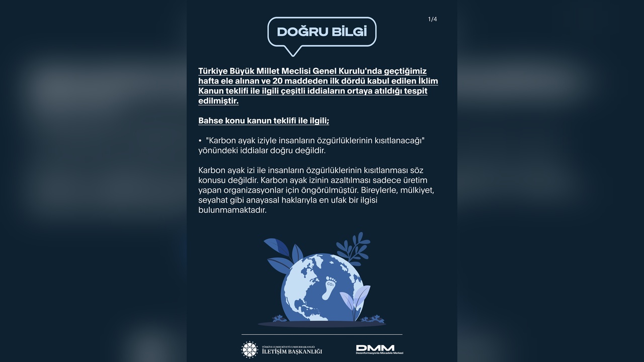DMM, İklim Kanunu Üzerine Açıklamalarda Bulundu