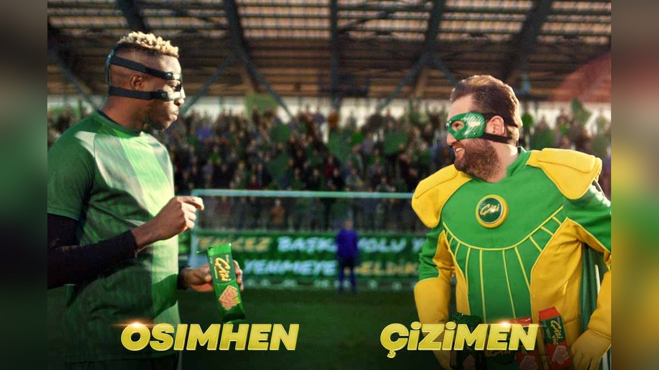 Çizimen ile Osimhen Reklam Filminde Bir Araya Geldi