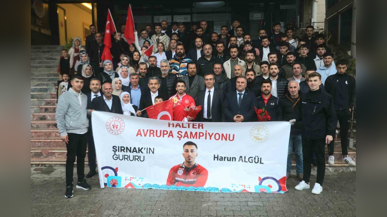 Avrupa Şampiyonu Harun Algül Şırnak'ta Büyük Coşkuyla Karşılandı