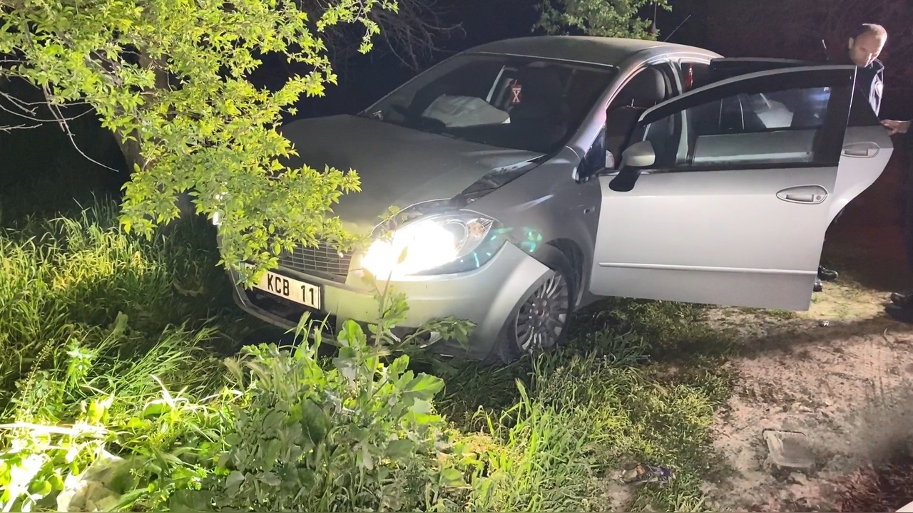 Ehliyetsiz Sürücü, Polisten Kaçarken Kaza Yaptı ve Yakalandı