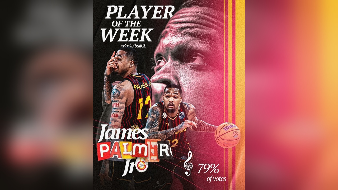 Basketbol Şampiyonlar Ligi'nde Haftanın En İyi Oyuncusu James Palmer Jr.