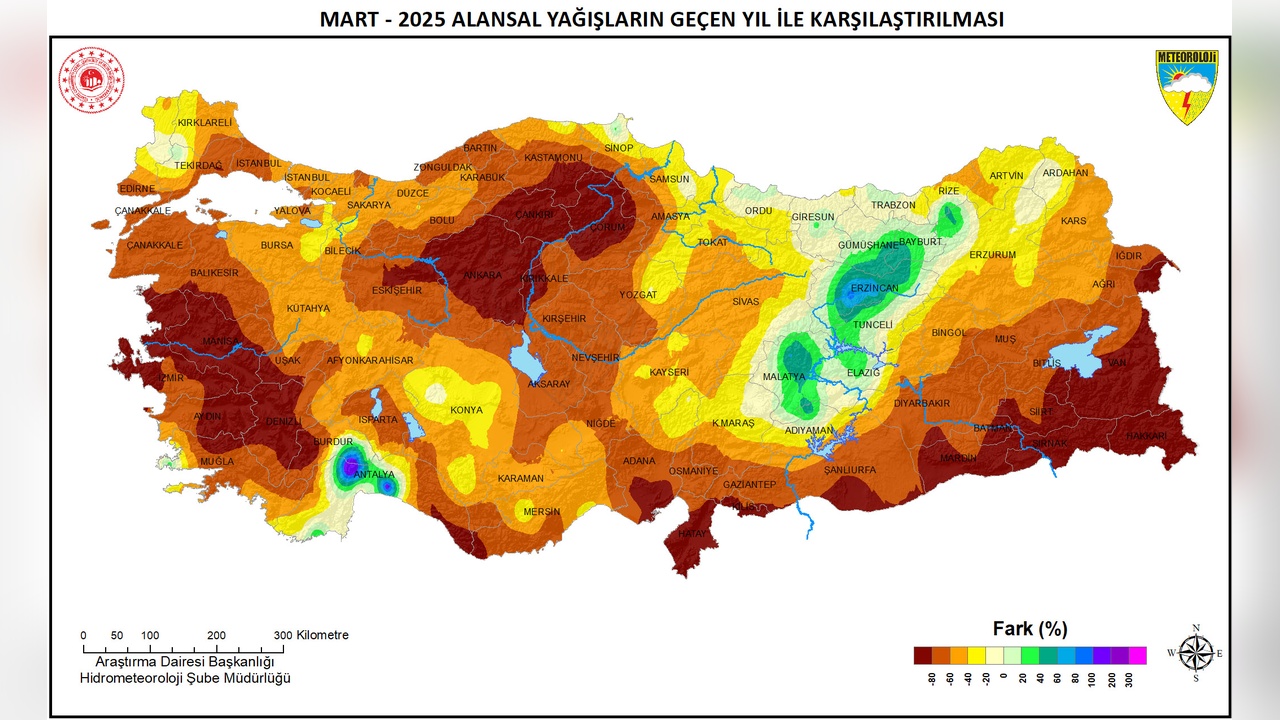 Mart Ayında Yağış Seviyesi 35 Yılın En Düşük Kaldı