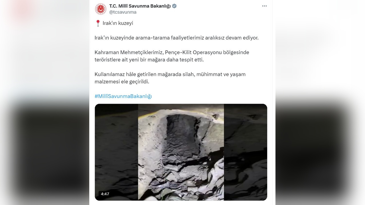 Pençe-Kilit Bölgesinde Silah ve Mühimmat Operasyonu