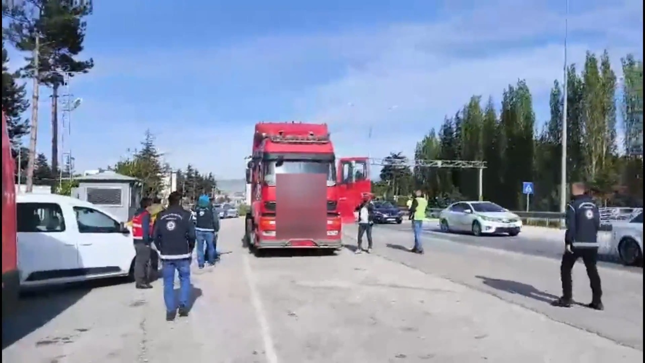 TIR dorsesinde 10 kaçak göçmen bulundu, 2 kişi gözaltına alındı