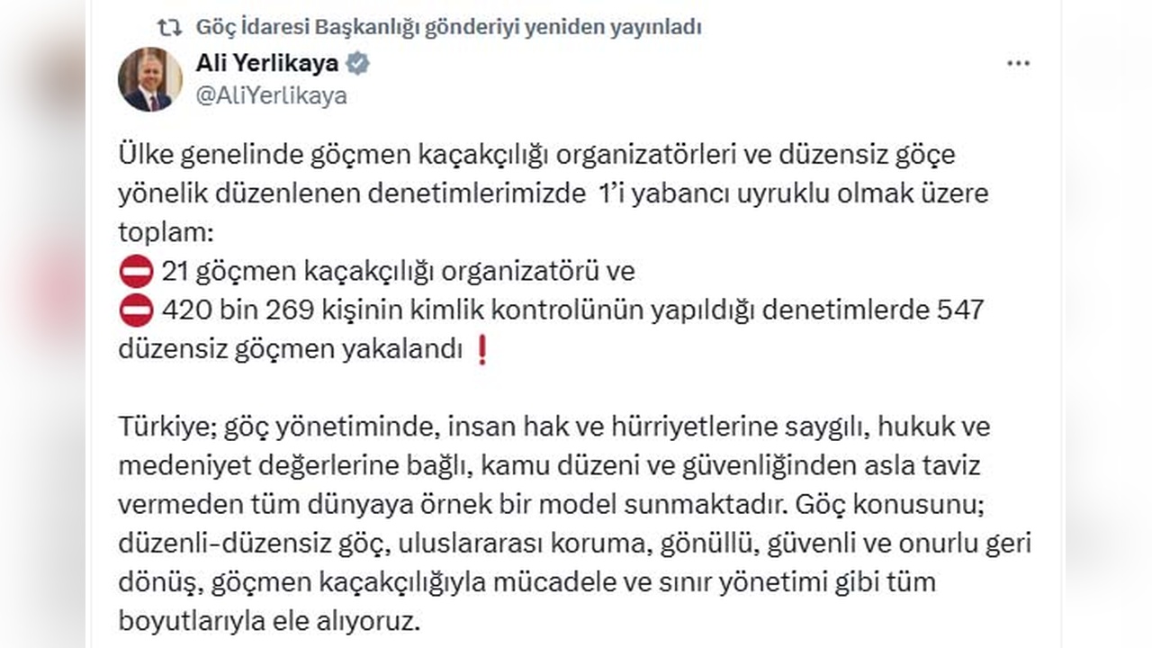 Türkiye Genelinde Göçmen Kaçakçılığı Operasyonunda 21 Şüpheli ve 547 Düzensiz Göçmen Yakalandı