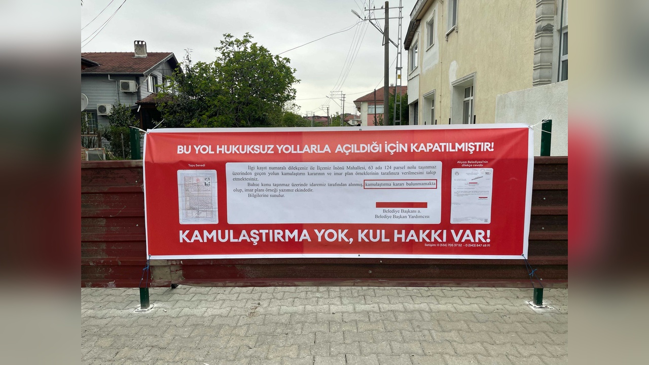 25 Yıl Önce Kamulaştırma İddiası Yol Kapama Eylemine Dönüştü