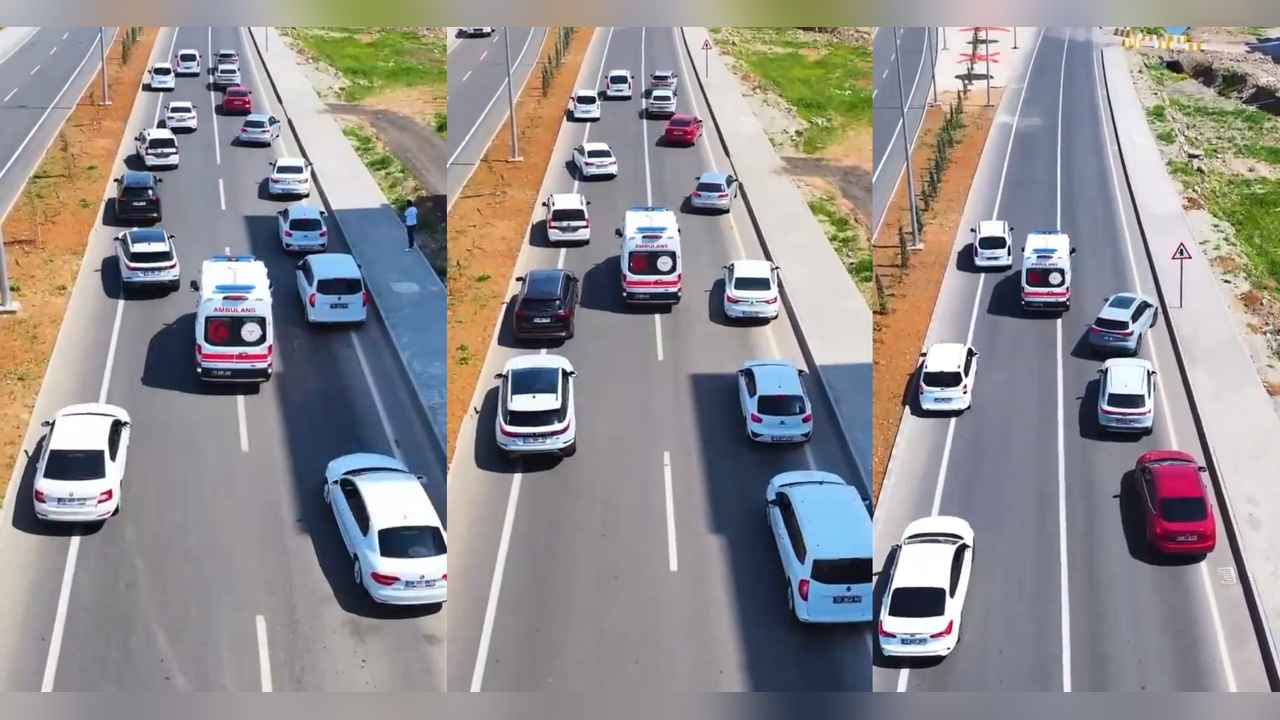 Batman'da Fermuar Sistemiyle Trafik Güvenliği Tatbikatı Gerçekleştirildi