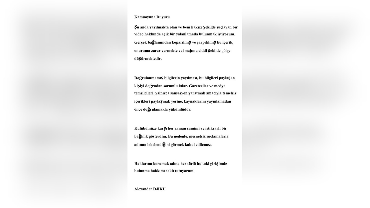 Alexander Djiku, Performansı ve Geleceği Hakkında Konuştu