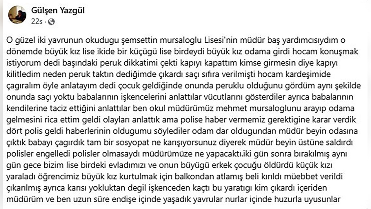 Özel’e Saldırı Şüphelisinin Çocuklarının Öğretmeni Olayları Anlattı