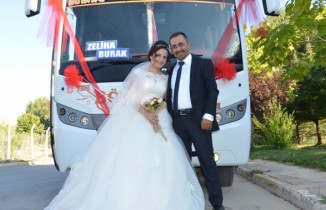 Otobüs gelin arabası oldu