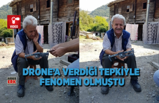 Drone’a verdiği tepkiyle fenomen olmuştu
