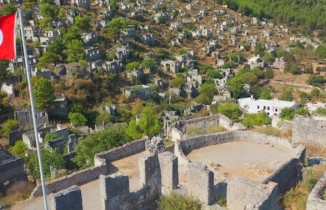 ’Hayalet Köy’ havadan görüntülendi