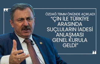 Selçuk Özdağ TBMM önünde açıkladı “Çin ile Türkiye arasında suçluların iadesi anlaşması Genel kurula geldi”