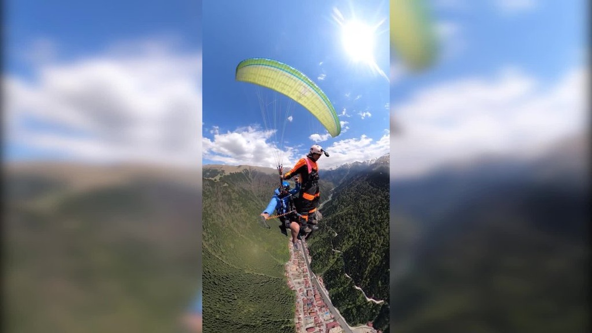 Uzungöl'de adrenalin dolu atlayış