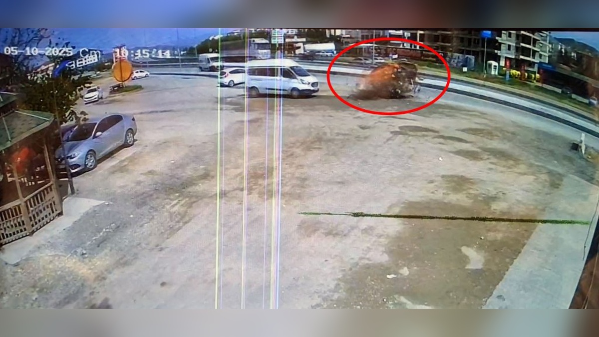 Kırıkkale'de taksi beton bariyere çarptı: 2 yaralı