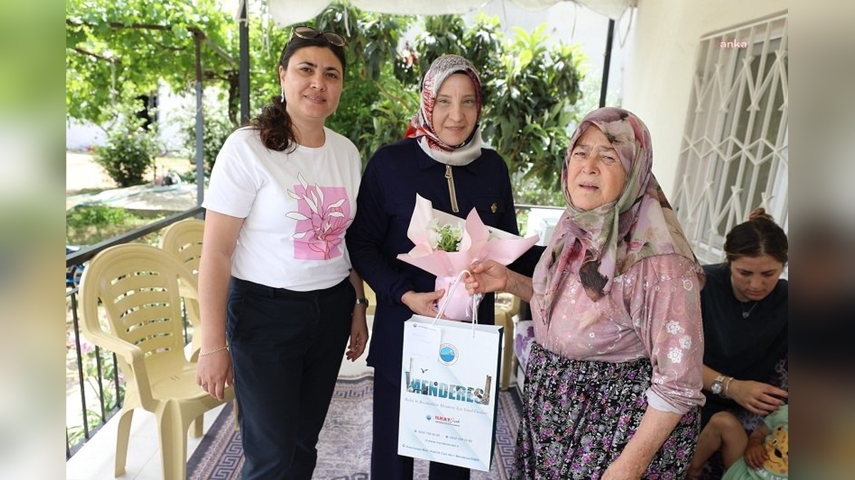 Menderes Belediyesi Şehit Annelerini Anneler Günü'nde Ziyaret Etti