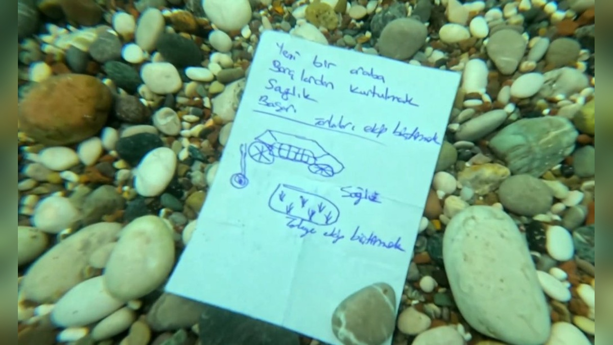Antalya'da Deniz Dibinde Hıdırellez Dilekleri Bulundu: Ev, araba ve aşk dilekleri arasında plastik atıklar dikkat çekti
