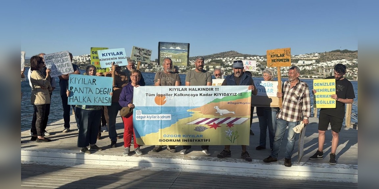 Bodrum'da Kaçak İskele Protestosu