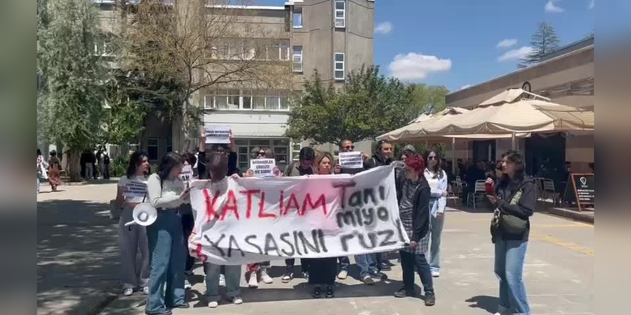 Hacettepe Üniversitesi Öğrencileri 'Katliam Yasası'na Karşı: 'Kısırlaştır, Aşılat, Yerinde Yaşat'