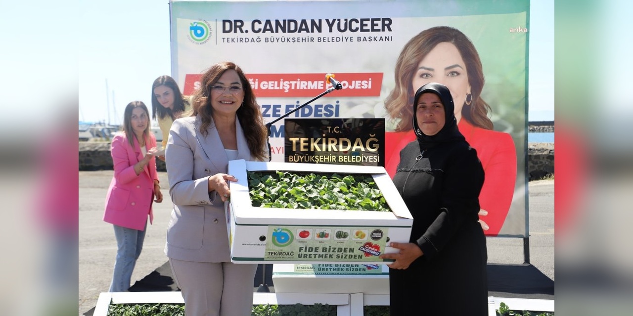 Tekirdağ'da 236 Bin Fide Dağıtımı: Başkan Yüceer, 'Tarım yoksa hayat da yok' dedi