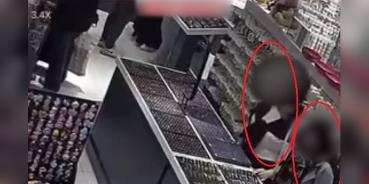 Kayseri'de 1000 TL'lik gözlük hırsızlığı güvenlik kamerasında