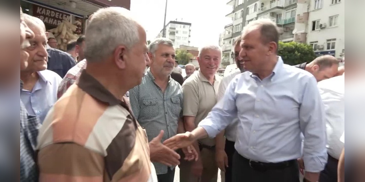 Seçer, Mersin Akdeniz'de Pazar Yeri ve Esnaf Ziyareti Gerçekleştirdi