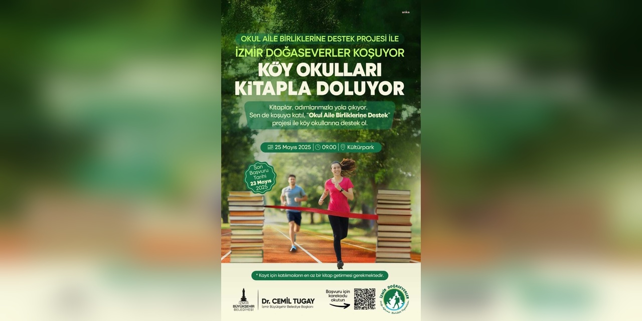 İzmir'de kitap bağışı koşusu
