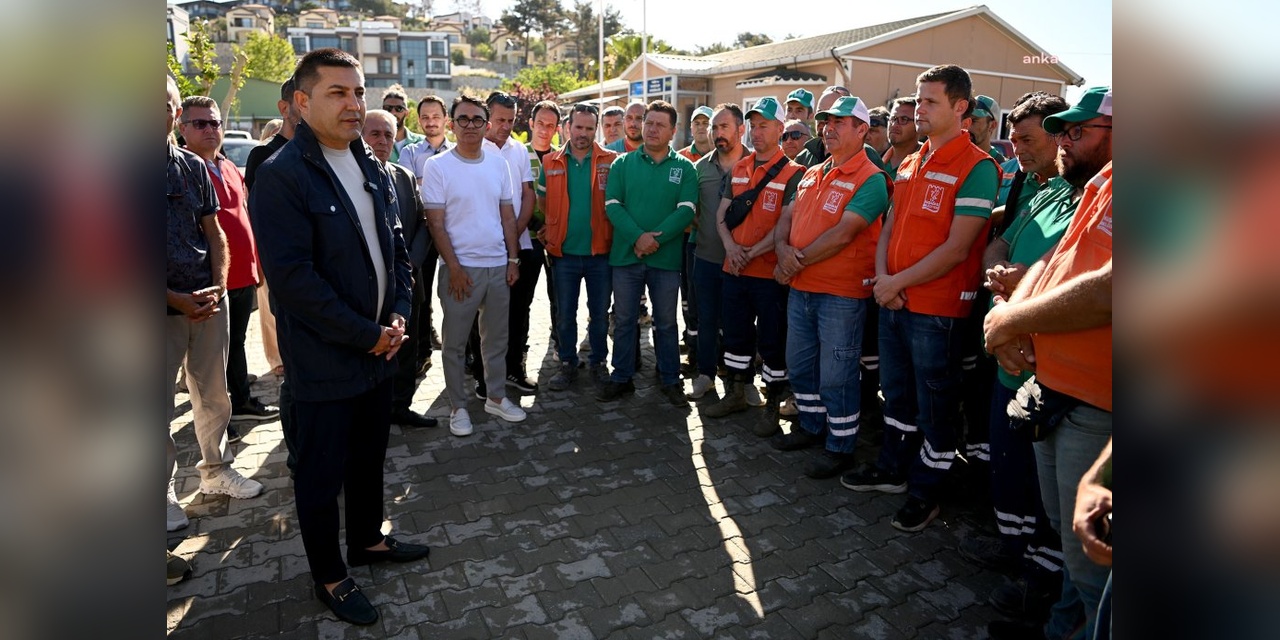 Günel, Kuşadası belediyesi işçilerini ziyaret etti: 'Bu kent için hizmet üretiyorsunuz'
