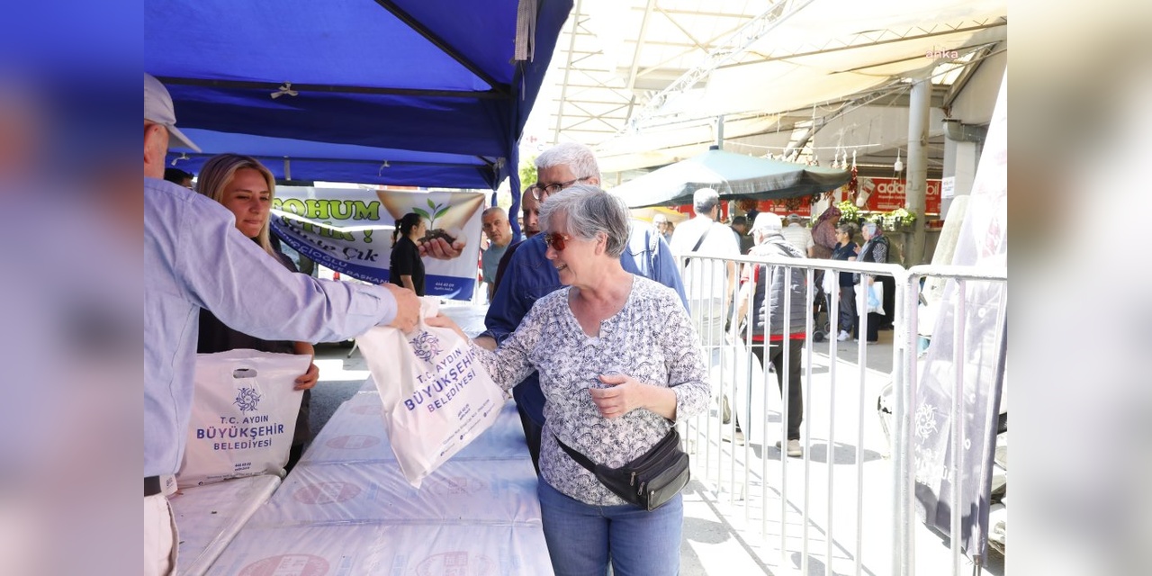 Aydın'da 40 bin Ata Tohumu fidanı ücretsiz dağıtıldı