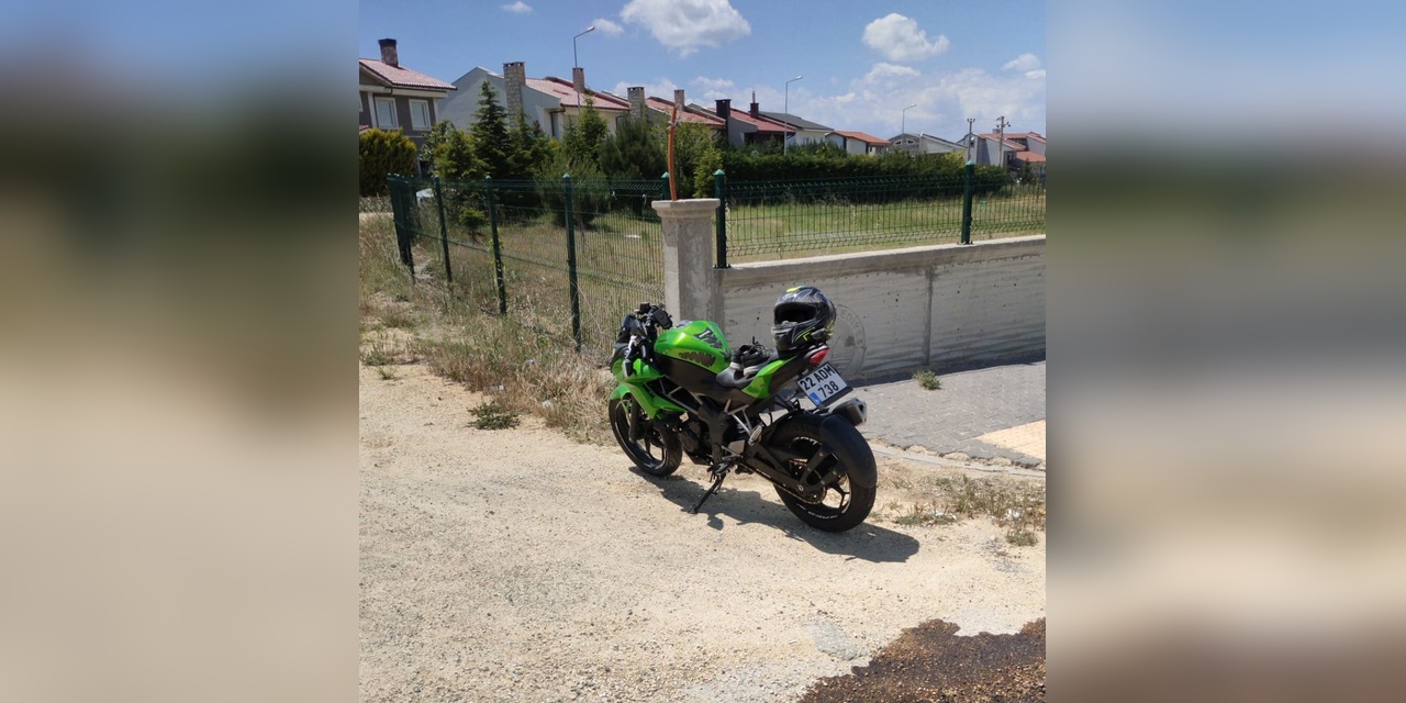 Keşan'da motosiklet kazası: 1 yaralı
