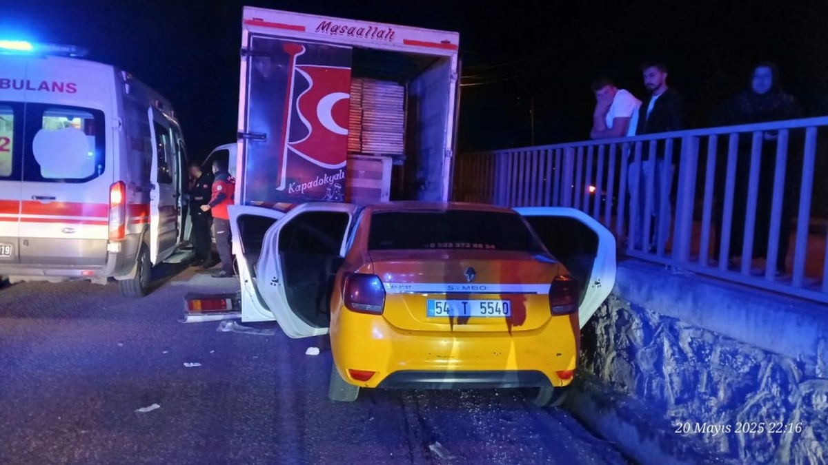Pamukova'da feci kaza: 1 ölü, 1 yaralı